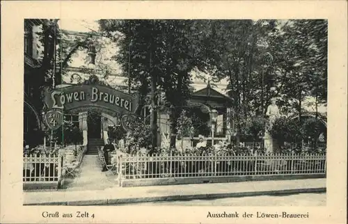 Berlin Zelt 4 Loewen Brauerei  / Berlin /Berlin Stadtkreis