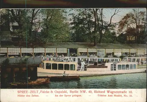 Berlin Spree Zelt Schiff / Berlin /Berlin Stadtkreis