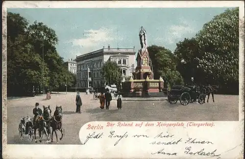 Berlin Der Roland Kemperplatz Kutsche  / Berlin /Berlin Stadtkreis