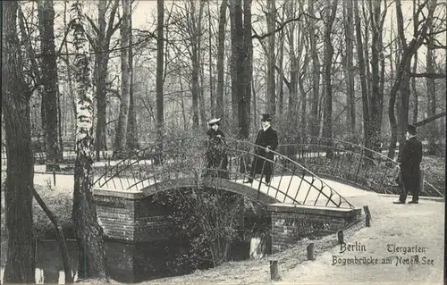 Berlin Tiergarten Bogenbruecke Neuer See / Berlin /Berlin Stadtkreis