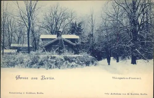 Berlin Tiergarten Foersterei / Berlin /Berlin Stadtkreis