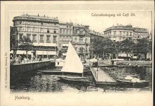 Hamburg Colonadeneingang 
Cafe Ott / Hamburg /Hamburg Stadtkreis