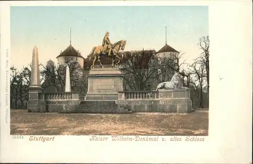 Stuttgart Kaiser Wilhelm Denkmal Schloss / Stuttgart /Stuttgart Stadtkreis