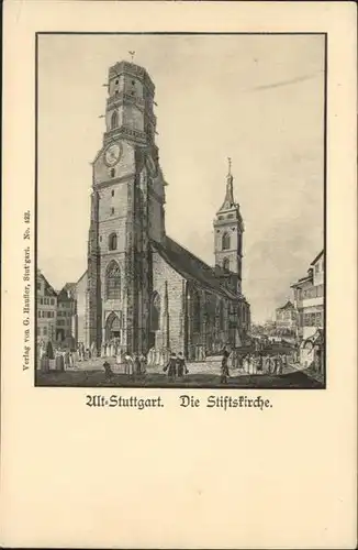 Stuttgart Alt-Stuttgart Stiftskirche / Stuttgart /Stuttgart Stadtkreis