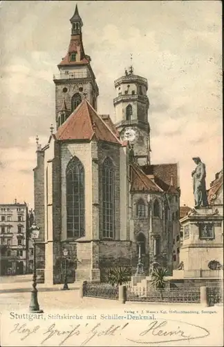 Stuttgart Stiftskirche
Schiller-Denkmal / Stuttgart /Stuttgart Stadtkreis