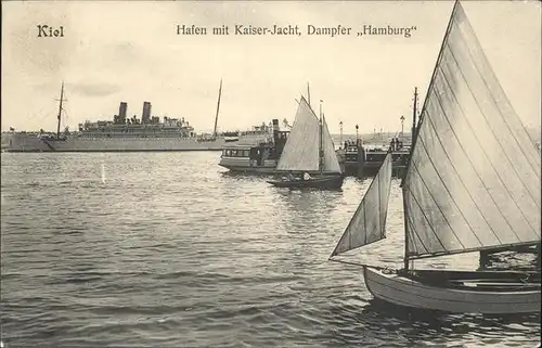 Kiel Hafen Kaiser Jacht Dampfer Hamburg / Kiel /Kiel Stadtkreis