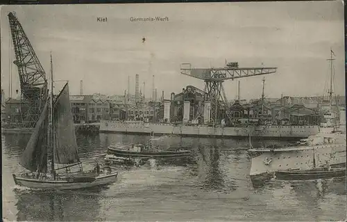 Kiel Germania Werft Schiff  / Kiel /Kiel Stadtkreis