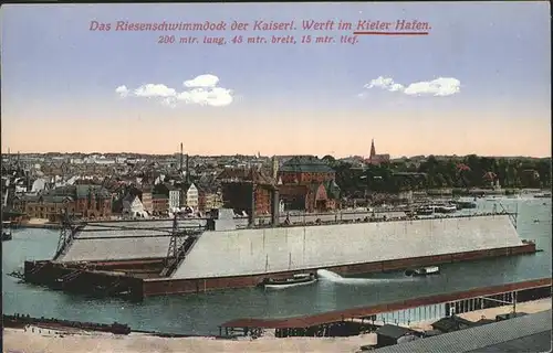 Kiel Riesenschwimmdock Werft  / Kiel /Kiel Stadtkreis