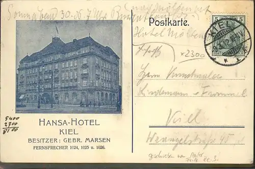 Kiel Hansa Hotel  / Kiel /Kiel Stadtkreis