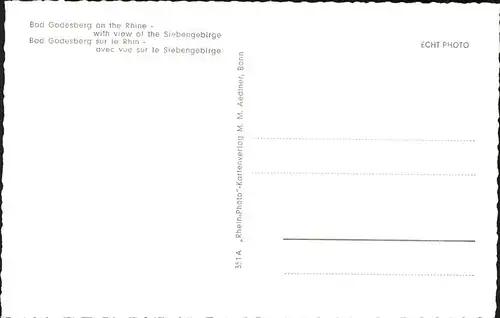 Bad Godesberg Rhein Siebengebirge / Bonn /Bonn Stadtkreis