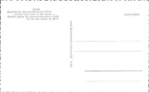 Bonn Rhein Doppelkirche Schwarz Rheindorf / Bonn /Bonn Stadtkreis
