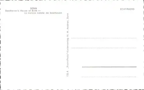 Bonn Rhein Beethoven Geburtshaus / Bonn /Bonn Stadtkreis