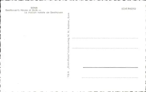 Bonn Rhein Beethoven Geburtshaus / Bonn /Bonn Stadtkreis