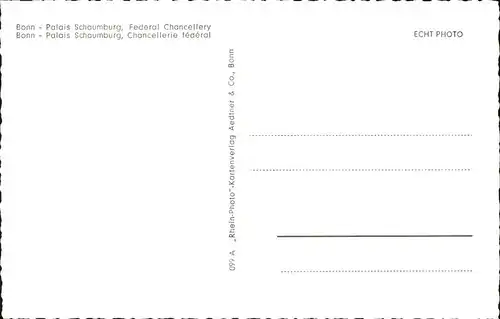 Bonn Rhein Palais Schaumburg Bundeskanzleramt / Bonn /Bonn Stadtkreis