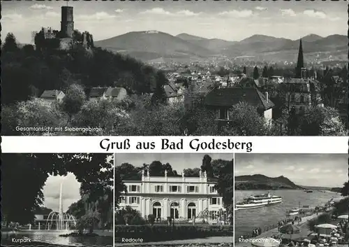 Bad Godesberg Siebengebirge Rheinpromenade Redoute Kurpark / Bonn /Bonn Stadtkreis