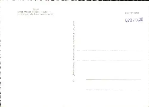 Bonn Rhein Ernst Moritz Arndt Haus / Bonn /Bonn Stadtkreis