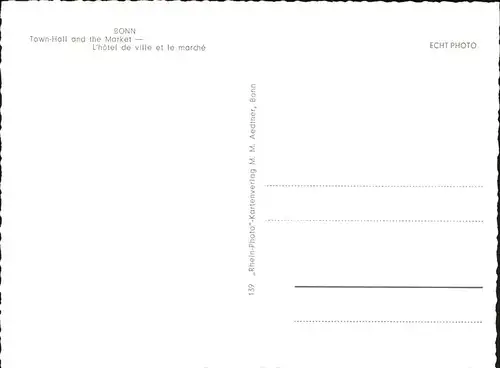 Bonn Rhein Marktplatz Rathaus / Bonn /Bonn Stadtkreis