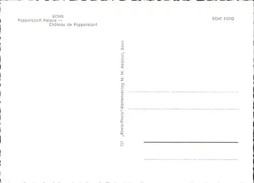 Bonn Rhein Pappelsdorfer Schloss / Bonn /Bonn Stadtkreis