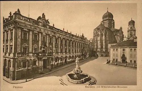 Passau Residenz Wittelsbacher Brunnen / Passau /Passau LKR