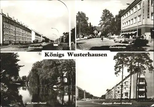 Koenigs-Wusterhausen Bahnhofstrasse Heinrich Heins Siedlung Goethestrasse / Koenigs Wusterhausen /Dahme-Spreewald LKR