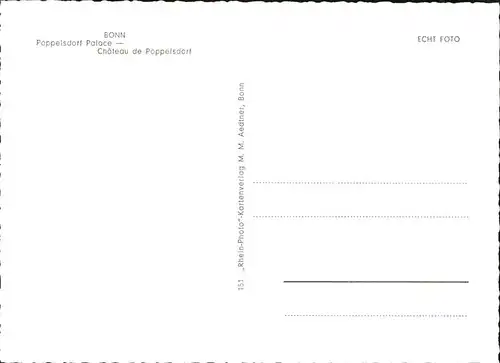 Bonn Rhein Poppelsdorfer Schloss  / Bonn /Bonn Stadtkreis