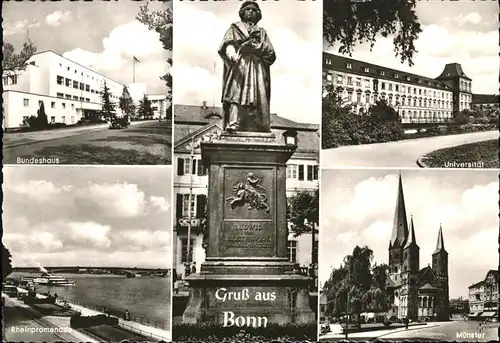 Bonn Rhein Universitaet Muenster Bundeshaus / Bonn /Bonn Stadtkreis