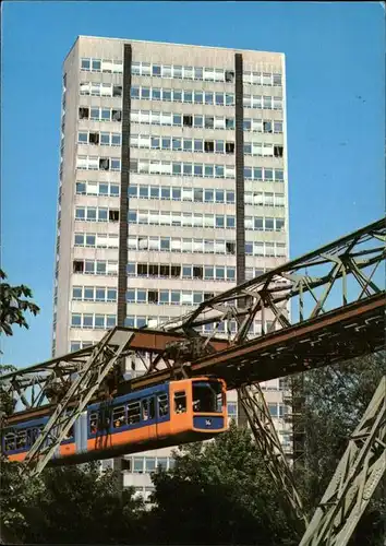 Wuppertal Schwebebahn Justizhochhaus / Wuppertal /Wuppertal Stadtkreis