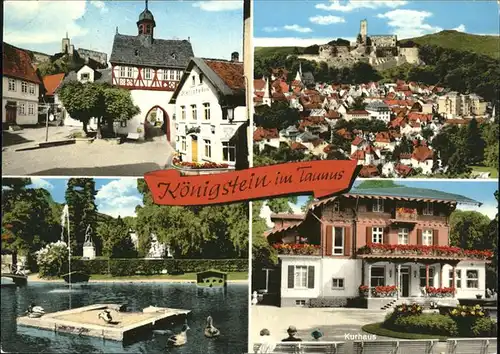 Koenigstein Taunus Kurhaus Burg Teich / Koenigstein im Taunus /Hochtaunuskreis LKR