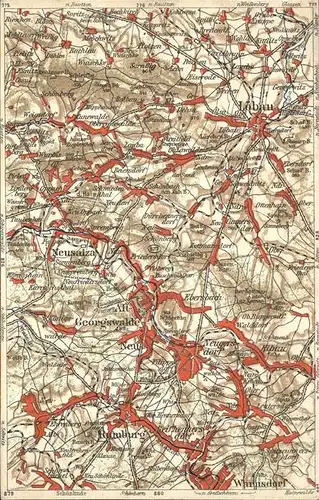 Loebau Sachsen geographische Ansichtskarte / Loebau /