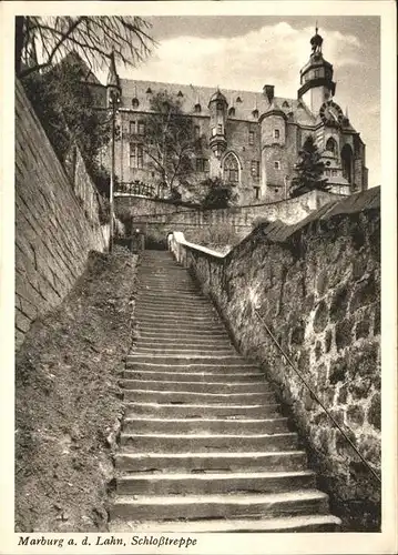 Marburg Lahn Schlosstreppe / Marburg /Marburg-Biedenkopf LKR