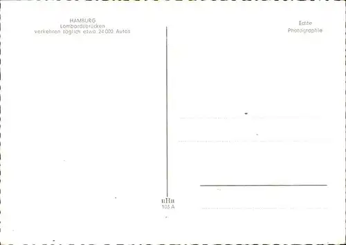 Hamburg Lombardsbruecken / Hamburg /Hamburg Stadtkreis
