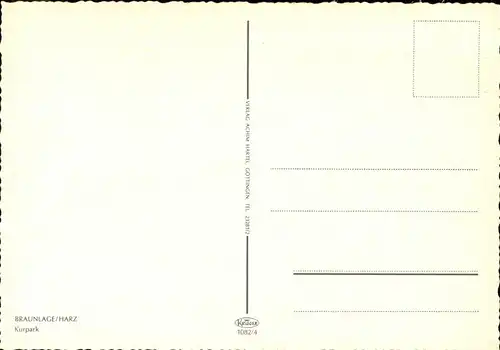 Braunlage Kurpark / Braunlage Harz /Goslar LKR