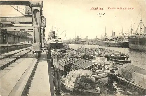 Hamburg Kaiser Wilhelm Hafen  / Hamburg /Hamburg Stadtkreis