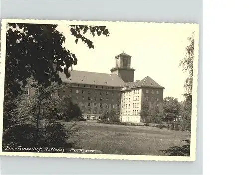 Berlin Tempelhof Rathaus  / Berlin /Berlin Stadtkreis