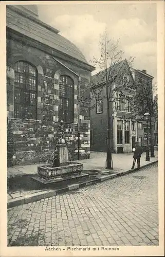 Aachen Fischmarkt Brunnen / Aachen /Aachen LKR