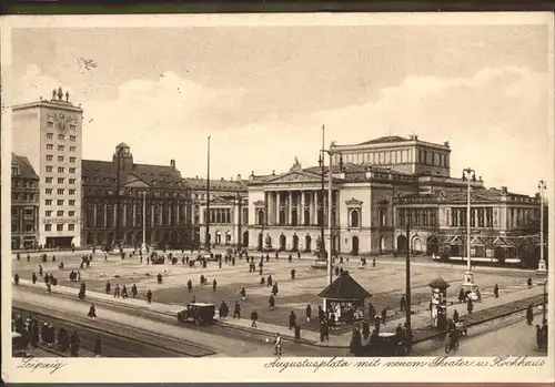 Leipzig Augustusplatz Neues Theater Hochhaus / Leipzig /Leipzig Stadtkreis