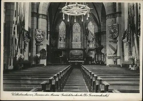 Wilhelmshaven Feldpost Inneres Marine Gedaechtniskirche Garnisonkirche / Wilhelmshaven /Wilhelmshaven Stadtkreis