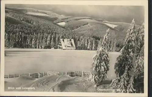 Oberhof Thueringen Blick vom Luisensitz Schneelandschaft Hoehenluftkurort / Oberhof Thueringen /Schmalkalden-Meiningen LKR