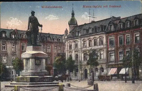 Wilhelmshaven Bismarckplatz Denkmal / Wilhelmshaven /Wilhelmshaven Stadtkreis