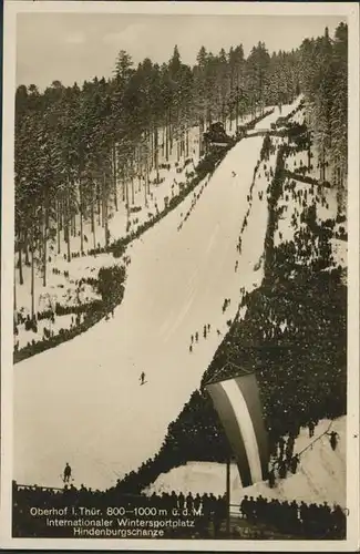 Oberhof Thueringen Internationaler Wintersportplatz Hindenburgschanze / Oberhof Thueringen /Schmalkalden-Meiningen LKR