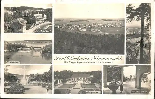 Bad Duerrheim Kurbrunnen Strandbad Karotushaus / Bad Duerrheim /Schwarzwald-Baar-Kreis LKR