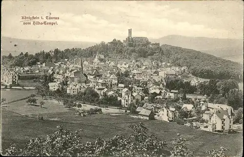 Koenigstein Taunus Totalansicht Burgruine / Koenigstein im Taunus /Hochtaunuskreis LKR