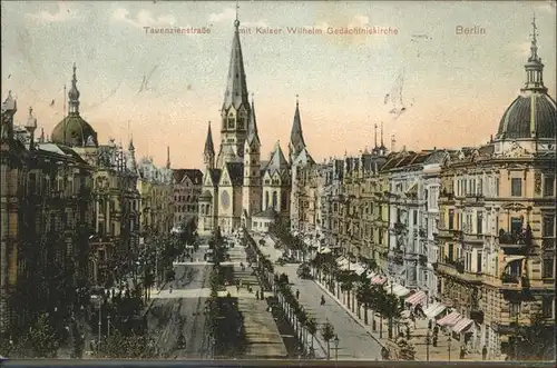 Berlin Tauenzienstrasse Kaiser Wilhelm Gedaechtnis Kirche  / Berlin /Berlin Stadtkreis