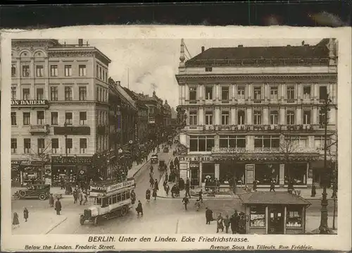 Berlin Unter den Linden Ecke Friedrichstrasse  / Berlin /Berlin Stadtkreis