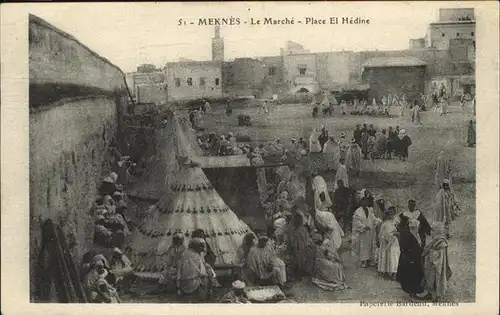 Meknes Marche Place El Hedine / Meknes /