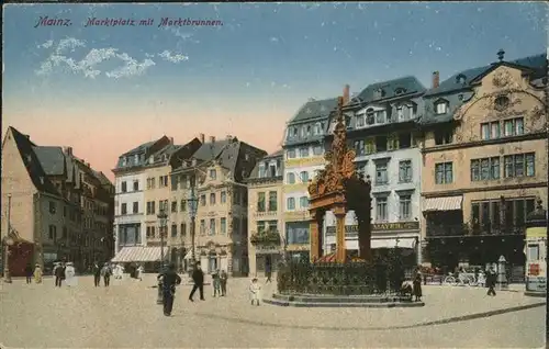 Mainz Rhein Marktplatz Marktbrunnen / Mainz Rhein /Mainz Stadtkreis