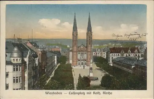 Wiesbaden Luisenplatz Kirche  / Wiesbaden /Wiesbaden Stadtkreis