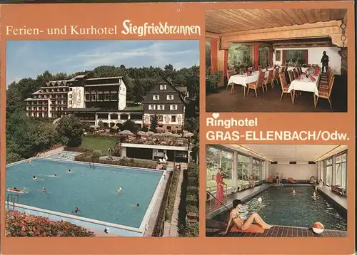 Grasellenbach Kurhotel Siegfriedbrunnen Schwimmbad / Grasellenbach /Bergstrasse LKR