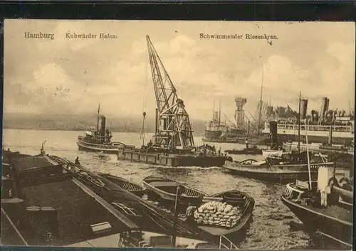 Hamburg Kuhwaerder Hafen
Schwimmender Riesenkran / Hamburg /Hamburg Stadtkreis