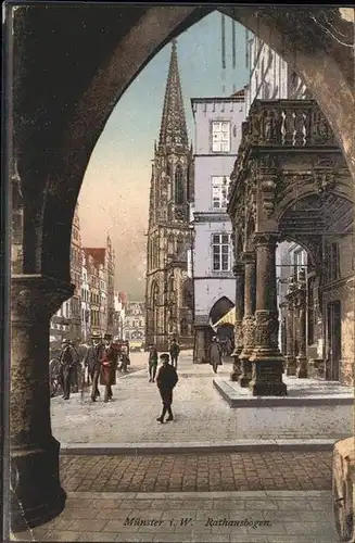 Muenster Westfalen Rathausbogen / Muenster /Muenster Stadtkreis